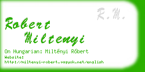 robert miltenyi business card