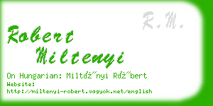 robert miltenyi business card